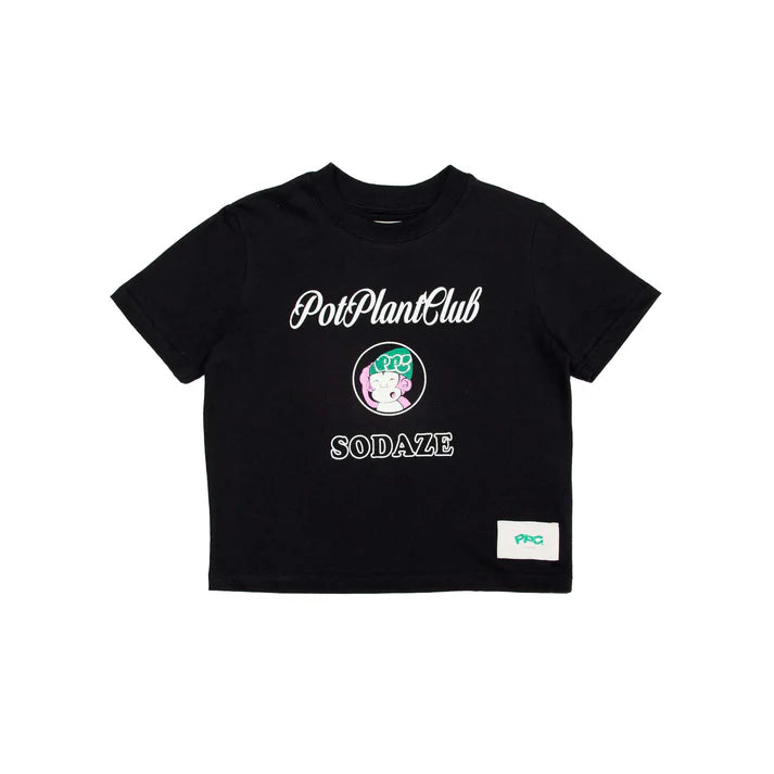 Pot Plant Club x Sodaze Baby T-shirt - Black