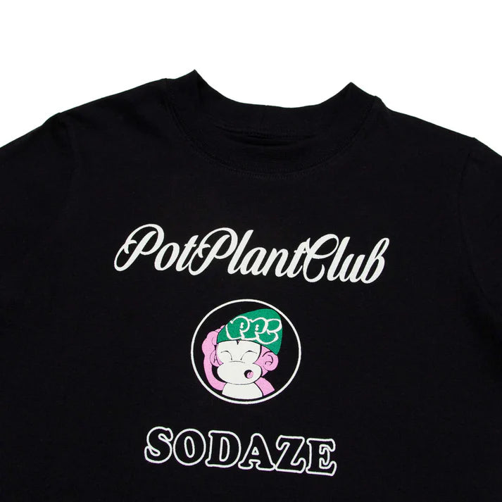 Pot Plant Club x Sodaze Baby T-shirt - Black