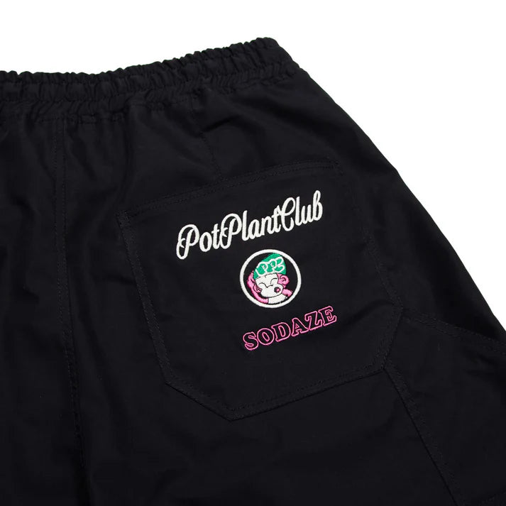 Pot Plant Club x Sodaze Shorts - Black